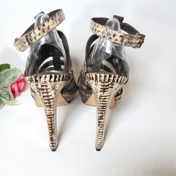 BCBG Maxazria snakeskin platform sandals, 7 - Picture 6 of 8
